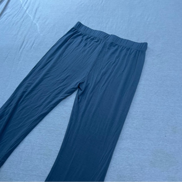 Steel Blue Wide Leg Leggings - Picture 3 of 5